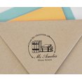 thumbnail image 4 of Printtoo Personalized&nbsp;Round Black Self Inking Library Stamp Custom From The Classroom Of Heavy Duty Rubber Stamper-45 mm, 4 of 6