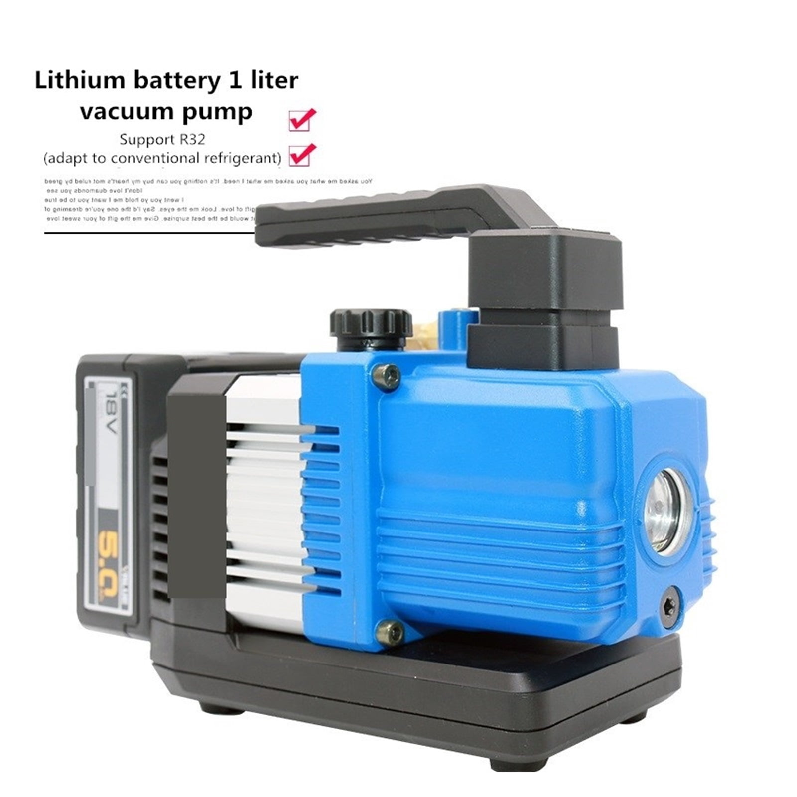180W 18V VRP-2DLi Vacuum Pump Brushless DC Lithium Battery Vacuum Pump Air Extractor Refrigeration Air Conditioner R32