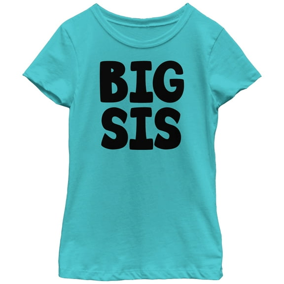 Girl's Lost Gods Big Sis  Graphic Tee Tahiti Blue X Large
