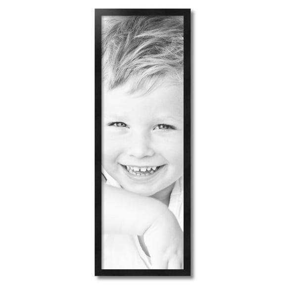 ArtToFrames 12x36" Black Picture Frame, Black Wood Poster Frame, with Regular Acrylic and 2 (FBPL-5141)
