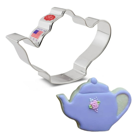 Ann Clark Teapot Cookie Cutter 4.25", Made in USA