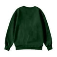 thumbnail image 4 of YOUYEDIAN Sweatshirts for Teen Girls Winter Long Sleeve Pullover Tops Cute Crew Neck Sweatshirt Dark Green 9-10 Years, 4 of 6