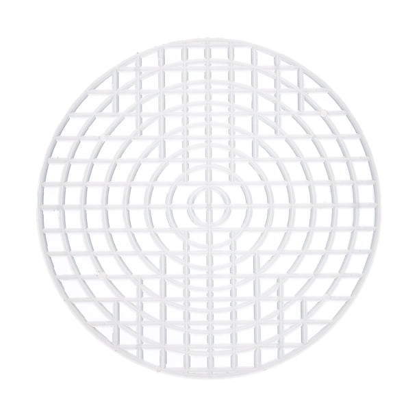 Uxcell 20 piezas 4" hoja de lienzo de malla de plástico 5 conteo lienzo en blanco para bordado, tejido, ganchillo, manualidades de hilo acrílico blanco