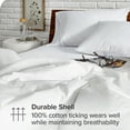 thumbnail image 6 of Bare Home Down Comforter - 100% Cotton Shell - Responsible Duck Down Fill - King/Cal King, White, 6 of 9