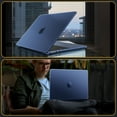 thumbnail image 6 of Fintie Case for MacBook Air 13.6 Inch A3240 A3113 A2681 (2022 2023 2024 2025), Premium Slim Matte Case for MacBook Air 13.6" with M2 M3 M4 Chip, Frost Midnight, 6 of 7