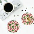 thumbnail image 4 of Kdxio Watermelon Funny Coasters,4 Pcs Leather Coasters,Housewarming Gifts,Protect Furniture from Water Marks Scratch and Damage, 4 of 8