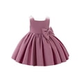 thumbnail image 1 of Xingqing Robe Bébé Fille Grand Nœud Princesse Tutu Fête Anniversaire Mariage, 1 of 6
