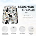 thumbnail image 6 of Picia Funny Puppy pattern Mens Swim Trunks with Compression Liner Stretch Beach Shorts Quick Dry with Zipper Pockets No-Chafing Board Shorts-3X-Large, 6 of 9