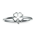 thumbnail image 2 of Bling Jewelry Womens Delicate Tiny Celtic Shamrock Clover Ring for Good Luck .925 Sterling Silver, 2 of 4