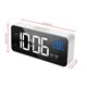 thumbnail image 5 of Reloj electrónico inteligente con espejo LED, portátil, hogar, USB, control de voz, temporizador silencioso, música, reloj despertador, recordatorio, blanco tholdsy HA001362-03B, 5 of 6