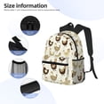 thumbnail image 5 of Lsque Chicken Cartoon Classic Casual Backpack - Large Capacity Water-Resistant Backpack for School, Work, Travel, and Outdoor Activities, 5 of 8