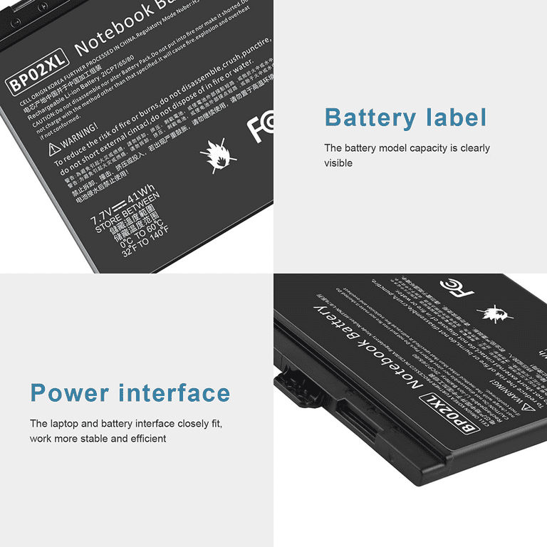 Amazon.com: BP02XL 849909-850 Replacement HP Battery for HP
