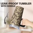thumbnail image 5 of Camo 20oz Stainless Steel Tumbler with Handle and Straw – Insulated Travel Cup with Sliding Lid, 360° Full Wrap Printed Mug for Home, Outdoor & Sports Use, Camouflage, 5 of 6