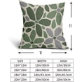 thumbnail image 5 of Sage Green Grey Gray Pillow Covers 20x20 Set of 2 Geometric Art Flower Print Decorative Outdoor Pillowcases Modern Abstract Floral Farmhouse Throw Cushion Case Decor for Couch Sofa Bed, 5 of 6