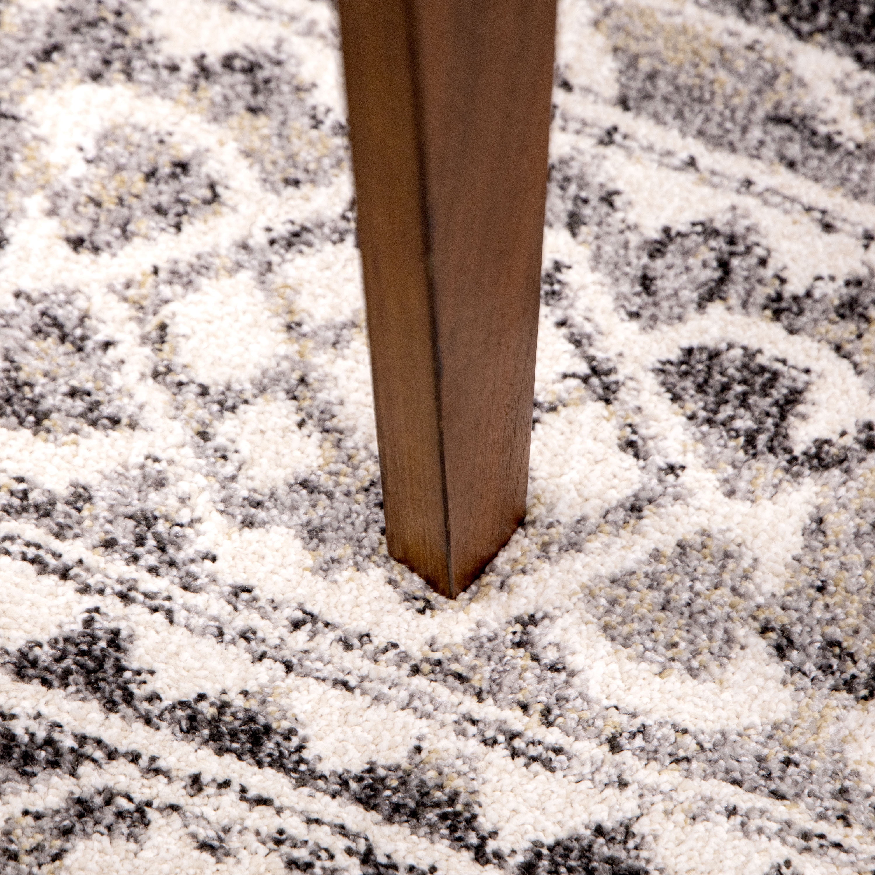 My Texas House Delilah 9' X 13' Light Grey Geometric Area Rug