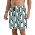 thumbnail image 2 of Salouo Penguin Pattern Swim Trunks for Men,Men's Hawaiian Bathing Suit Swimsuits Quick Dry Swimming Board Shorts Beach Shorts with Pockets-Medium, 2 of 6