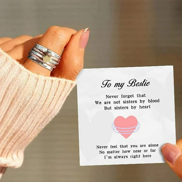 TopLLC Rings Fashion Heart Rotating Anxiety Relief, Heart Rings Anxiety Relief Rings Plain Hammered Spinners Rings Heart Design Spinners Rings Gifts For ring ring