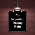 thumbnail image 2 of No Irrigation During Rain BLACK Aluminum Composite Sign 8.5''x10'', 2 of 9