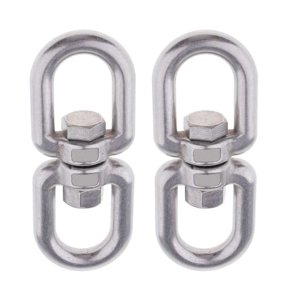 Swivel Ring Connector Double Loops Chain Rotary Stainless Steel M4 M5 M6 M8 