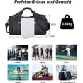 thumbnail image 2 of Bolsa de deporte, bolsa de viaje para hombres y mujeres, bolsa de deporte con compartimento para zapatos y compartimento para artículos húmedos, bolsa de fitness ligera e impermeable con múltiples, 2 of 5