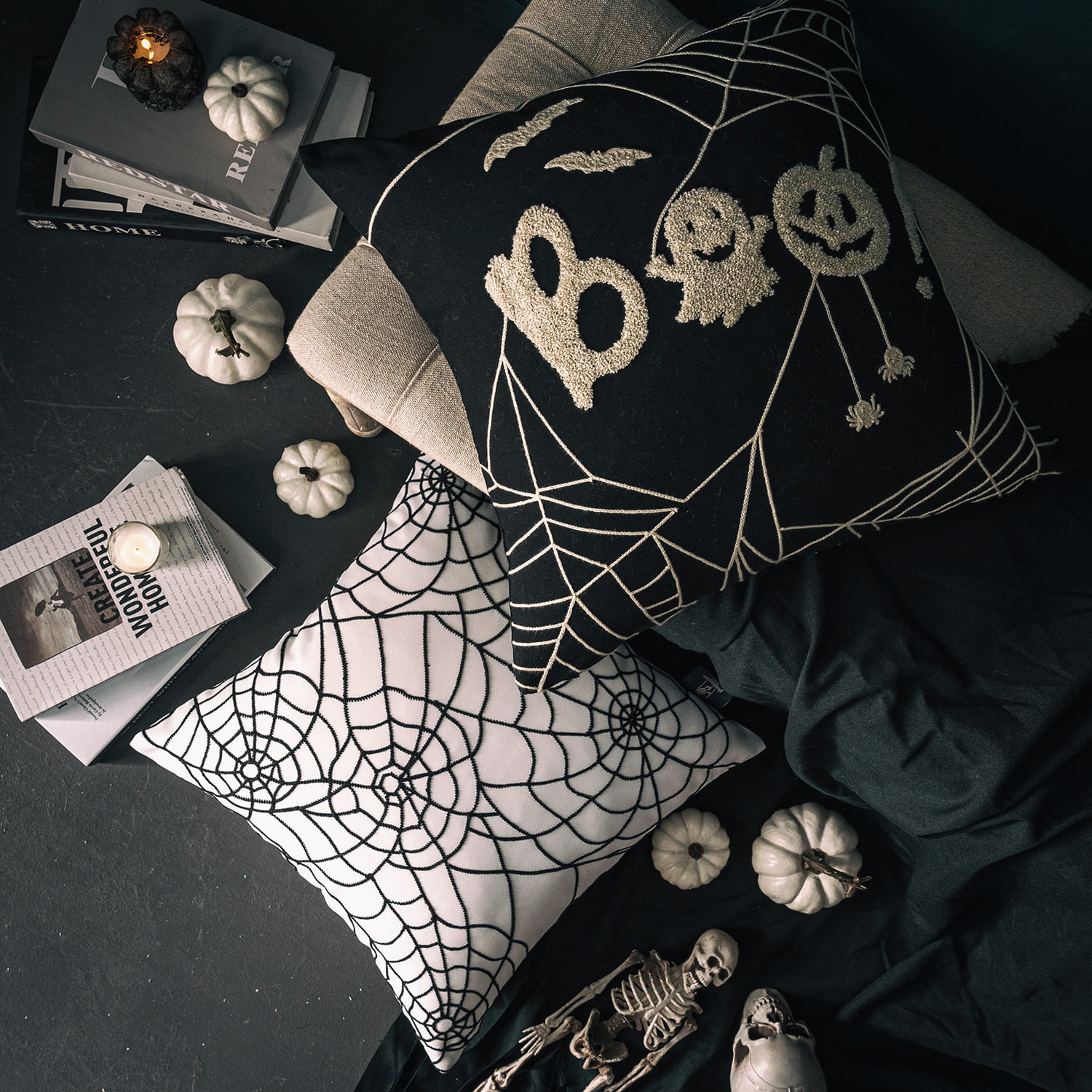 Embroidered Throw Pillow - Halloween Tis the Season – Sew Dreams