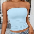 thumbnail image 2 of IMENGL Women's Tank Tops Soft Strapless Tube Crop Basic No Shoulder Everyday Layering Blouse Casual Sleeveless Slim-Fit Camisole for Women,M-XXL, 2 of 5