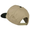 thumbnail image 3 of Desert American Flag Patched Two Tone High Cap - Black Khaki OSFM, 3 of 5