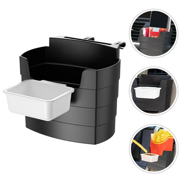 BESTOYARD French Fry Holder for Car with Sauce Cup and Vent Clip Storage Accessory