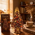 thumbnail image 4 of Aoznliie DIY Beaded Christmas Tree Kit, Bead Kit Xmass Tree with Maple Topper & Lights, Ideal Tabletop Christmas Decor for Home Office, 4 of 8