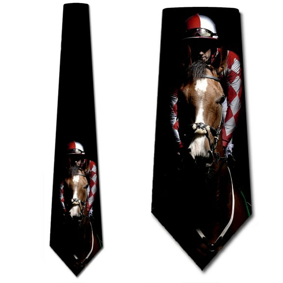 Horse Racing Ties Mens Horse Jockey Equestrian Necktie by Three Rooker