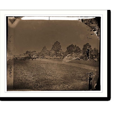 Historic Print, Manassas Virginia. Camp of General Irvin McDowells body guard. Liberia William J. W, 16" x 20"