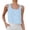 Light Blue, variant on Tank Tops for Women Women's Linen Blend Round Neck Button Up Sleeveless Tank Camisoles for Women Beige L