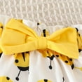 thumbnail image 5 of Vividxx Baby Girls Summer Outfits Sets 3PCS Sets Casual Lace Sleeve Print Romper Bow Headband Skirt Sets For O-Neck Relaxed Fit Dailywear, 5 of 7