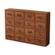 thumbnail image 3 of Organizador de escritorio de madera, joyero de escritorio, gabinete de mesa artesanal, organizador de té, caja de almacenamiento con cajones de madera 50x10x35cm, 3 of 8