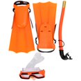 thumbnail image 1 of Niños Buceo Máscara de Snorkel Gafas Snorkel Aletas Set Accesorio de Equipo de Natación (30-35), 1 of 10
