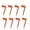 Orange, variant on Outdoor Anchor Stakes, Beach Towel/Picnic Mat Anchor Clips Stakes, Pack of 8 (Rose)