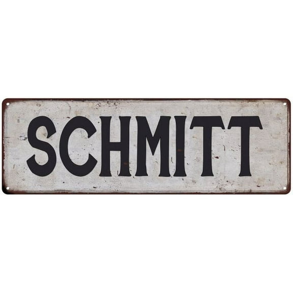 SCHMITT Vintage Look Gift Rustic Chic Metal Sign 6x18 206180036808