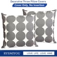 thumbnail image 4 of Decorative Throw Pillow Covers Set of 2 Dark Grey Pillow Covers 18x18 inch Throw Pillows Linen Square Pillow Case,Farmhouse Outdoor Polka dot Pillow Covers for Couch Sofa Living Room, 4 of 6