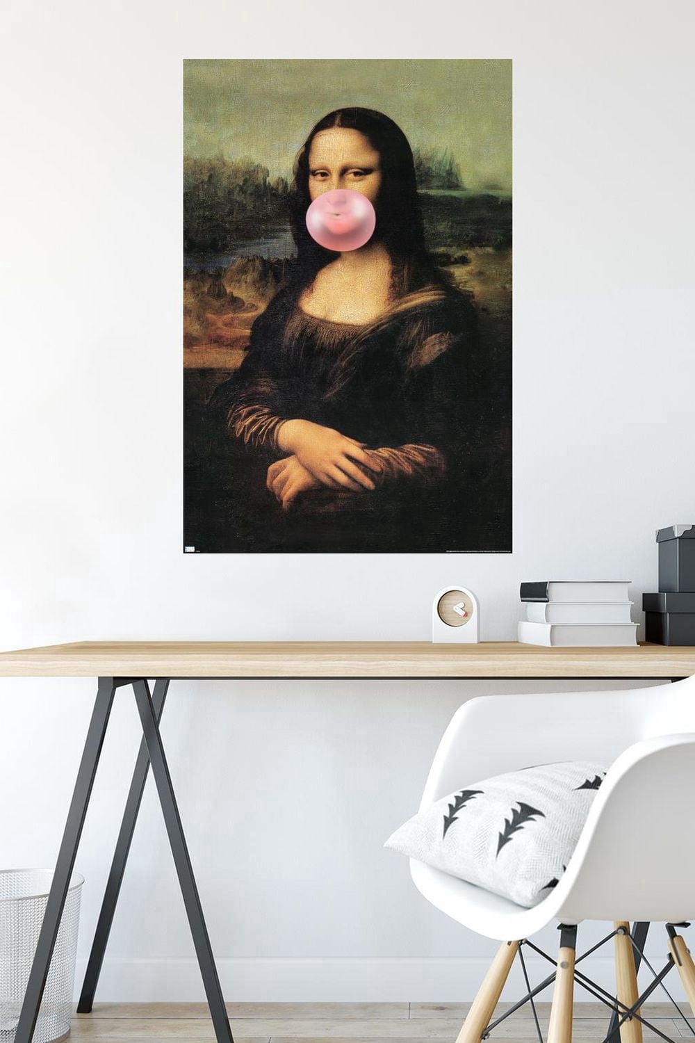 Reinders - Mona Lisa Bubble Gum Wall Poster, 22.375" x 34"