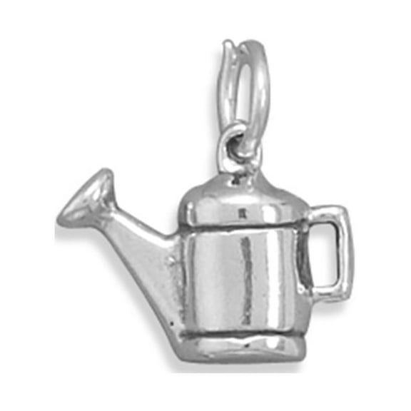 Watering Can Garden Charm Sterling Silver, Made in the USA