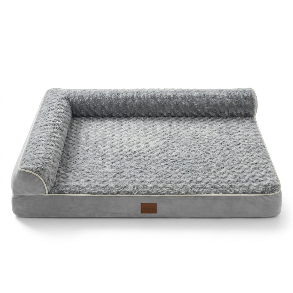 BlissHaven Orthopedic Dog Bed for Large Dogs, Waterproof Sofa Bed with Removable Washable Cover, Waterproof Lining, Nonskid Bottom, 36" x 27"