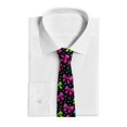 thumbnail image 2 of Men'S Tie 4.7×3.1in Is Not Easy To Deform And Fade Anti-Drift Button Design Is Easy To Take Care Of For Work Travel Daily Business Bold Neon Contemporary Ribbon Bow Pattern, 2 of 8