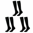 thumbnail image 1 of /3 Paires de Chaussettes de Compression Soutien des Jambes Chaussettes de Compression Extensibles Genou, 1 of 8