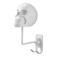 thumbnail image 2 of Soporte para casco con forma de calavera, soporte para casco, estante de exhibición de pared, abrigos multifuncionales Blanco, 2 of 9