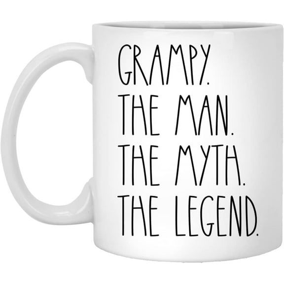 Grampy The Man The Myth The Legend Coffee Mug - Grampy Mug Gifts Christmas - Birthday Gift - Happy Birthday Grampy - Best Grampy Coffee Mug - Father's Day Mug For Grampy 11oz