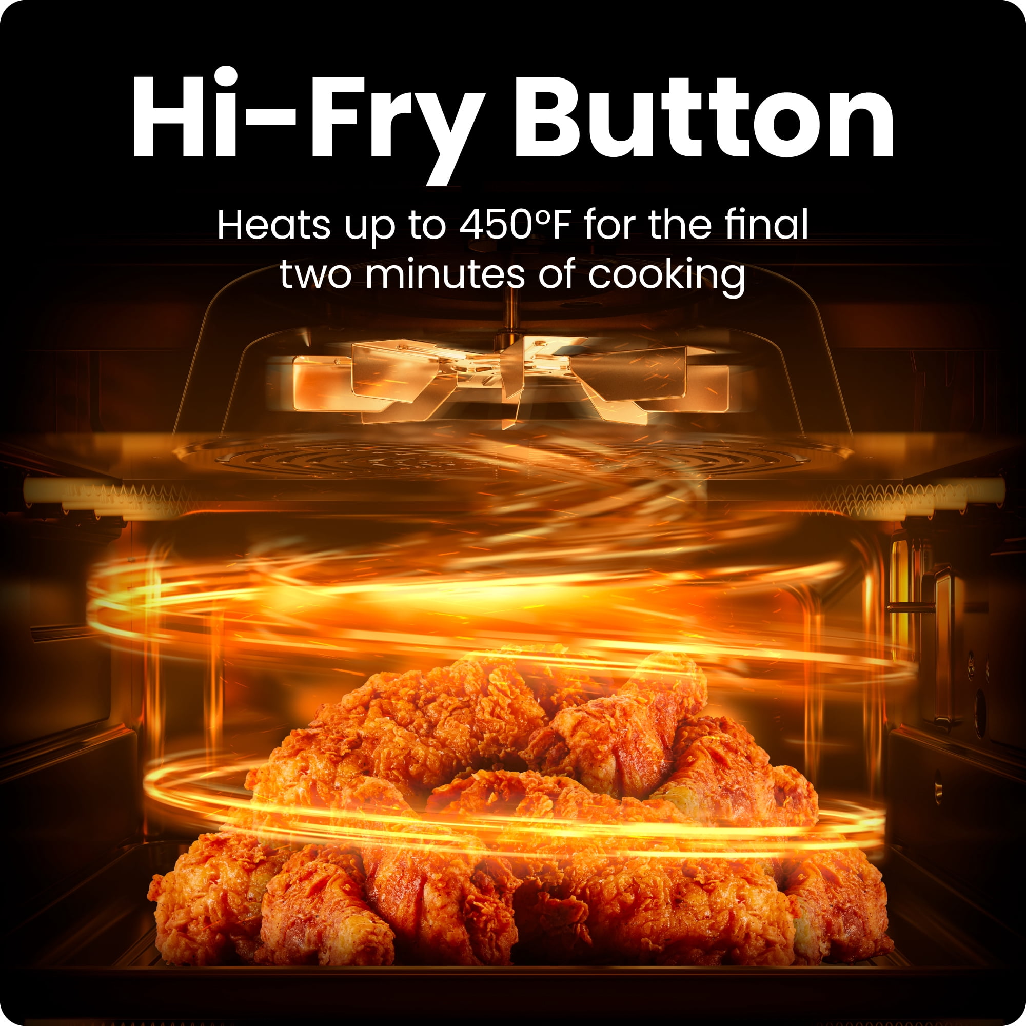 Chefman TurboFry Touch 4-Qt Easy-View Air Fryer w/ 4 Cooking Presets and 450F Hi-Fry Button - Black