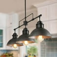 thumbnail image 5 of LNC 3-Light Brushed Black Farmhouse Kitchen Island Pendant Lighting,35.7"L x 9"W x 11.5"H, 5 of 13