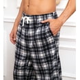 thumbnail image 3 of U2SKIIN 2 Pack Mens Fleece Pajama Pants, with Pockets Plaid Pj Bottoms Soft Lounge,L, 3 of 6