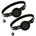 thumbnail image 2 of 2WIN2BUY 2 Packs Compatible with Airtag Dog Collar,Reflective Kitten Tracker Collar with AirTag Holder,Adjustable GPS Pet Collar with Quick Snap Buckle for Cats & Small Dogs,Black, 2 of 10