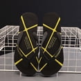 thumbnail image 1 of RKSTN Slides for Men Flat Flip Flops Trendy Color Block Round Toe Open Toe Soft Sole Versatile All Season Shower Slippers, 1 of 7